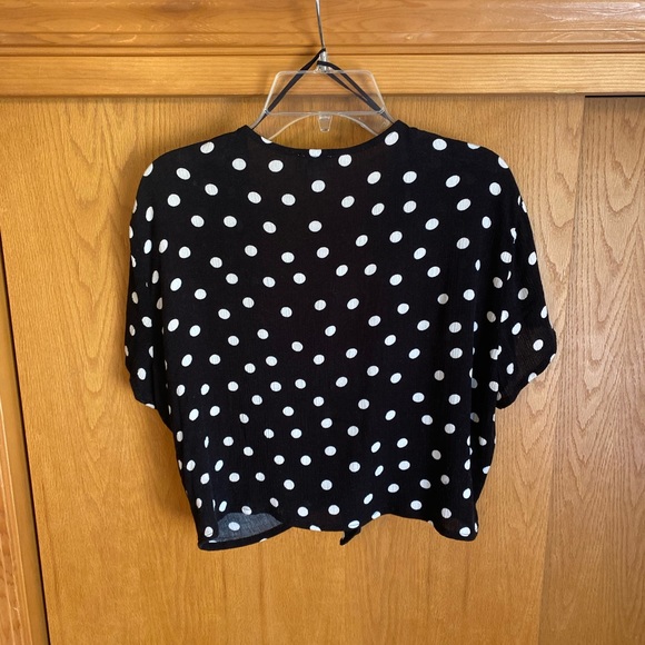 Garage two piece black and white polka dot matching set size M - Picture 6 of 11